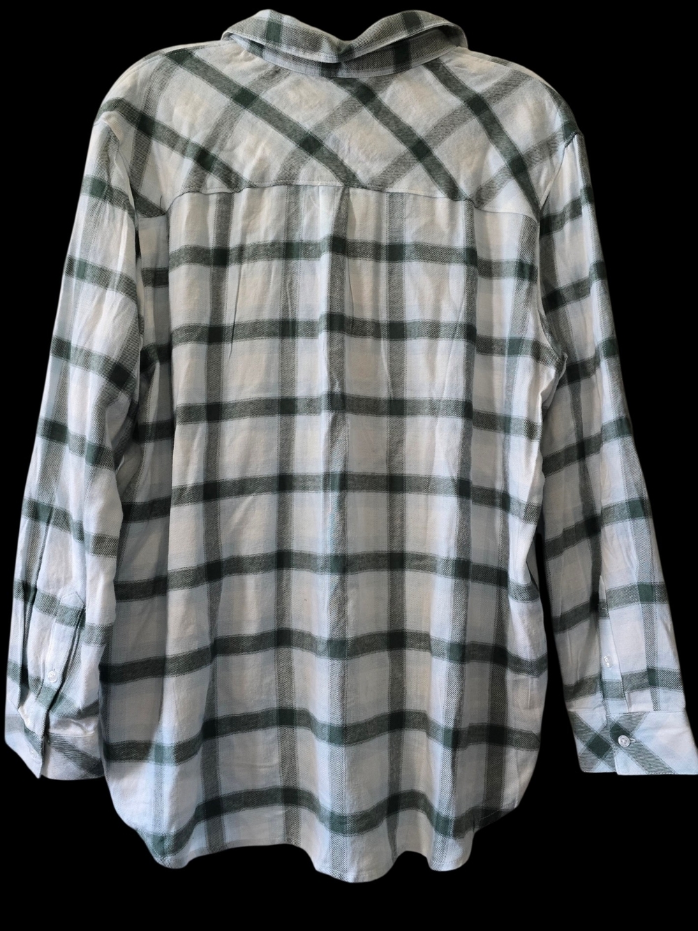 Green And White Button Down - Picture 2 of 7